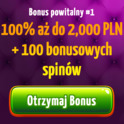 Bonus na start 100% do 2000zł  z free spins w Winota