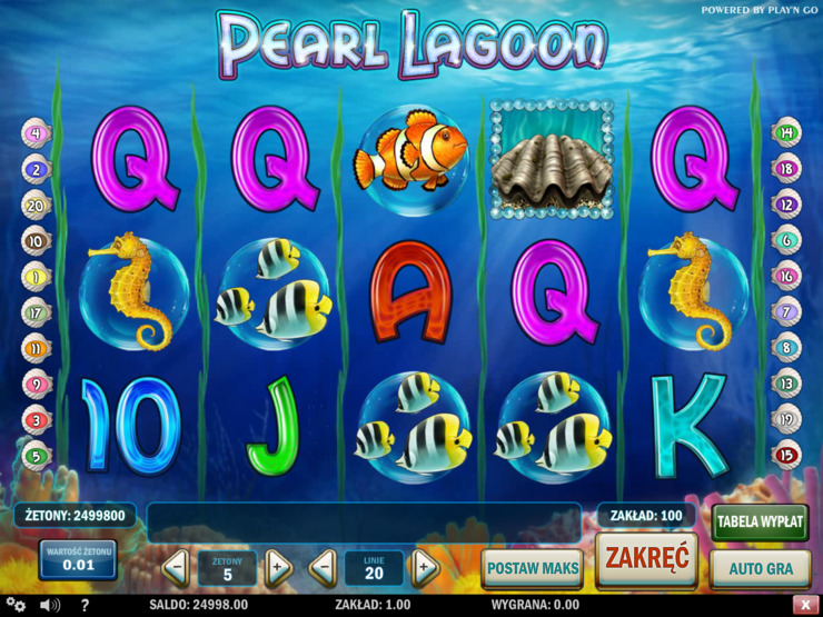 Graj bez rejestracji w Pearl Lagoon