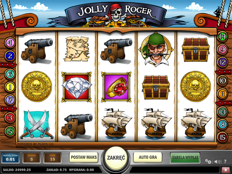 Jolly Roger maszyna wrzutowa online